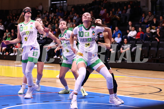 01.12.2024, Graz, Raiffeisen Sportpark, Basketball Damen Superliga 2024/25, Grunddurchgang, 8.Runde, UBI Holding Graz vs. Basket Flames