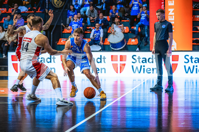 Basketball, Win2Day Superliga 2022/23, Grunddurchgang 14.Runde, BC GGMT Vienna, Unger Steel Gunners Oberwart, Brock Gardner (10)