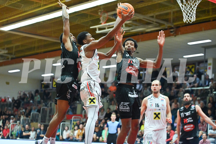 Basketball, Superliga 2024/25, Grunddurchgang 4.Runde, Flyers Wels vs. Kapfenberg,
