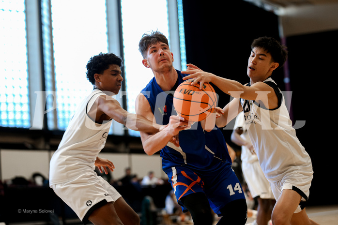 02.03.2025 Österreichischer Basketballverband 2024/25, SLMU16 Basket Flames WAT vs. FCN Baskets Wels
