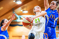 Basketball Basketball Damen Superliga 2021/22, Grunddurchgang 13.Runde Basket Flames vs. DBB LZ Oberösterreich
