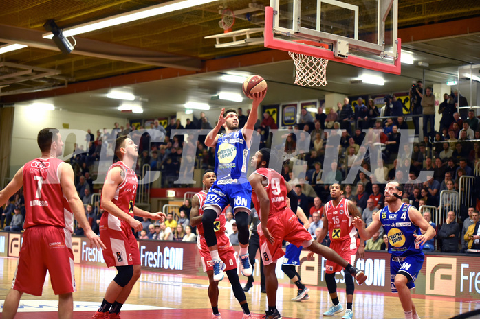 Basketball Superliga 2019/20,  1.Plazierungsrunde Flyers Wels vs. Gmunden Swans