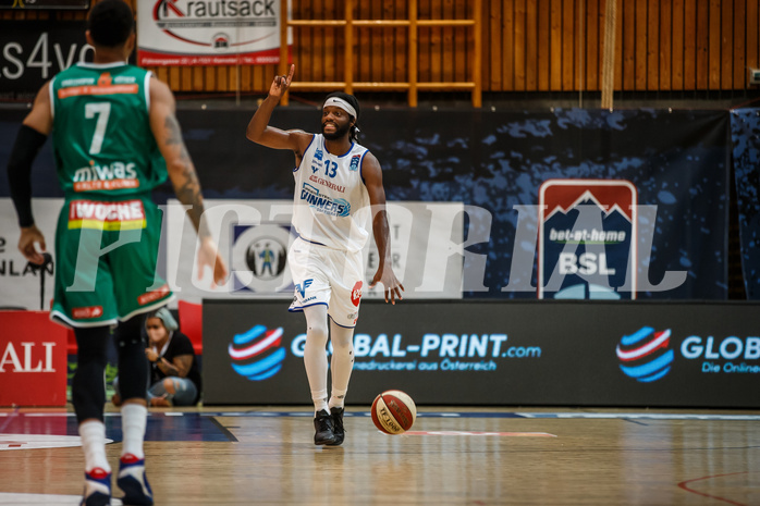 Basketball, bet-at-home Basketball Superliga 2020/21, Grunddurchgang 1. Runde, Oberwart Gunners, Kapfenberg Bulls, Quincy Diggs (13)