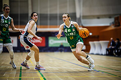 Basketball, Win2Day Basketball Damen Superliga 2023/24, Grunddurchgang 8.Runde, Vienna Timberwolves, UBI Graz, Aleksandra Novakovic (8), Jördis Reisner (14)