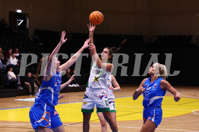 18.11.2023, Graz, Raiffeisen Sportpark, Basketball Damen Superliga 2022/23, Grunddurchgang, 4.Runde, UBI Holding Graz vs. DBB OCS Diamond Ladies Wels ,  