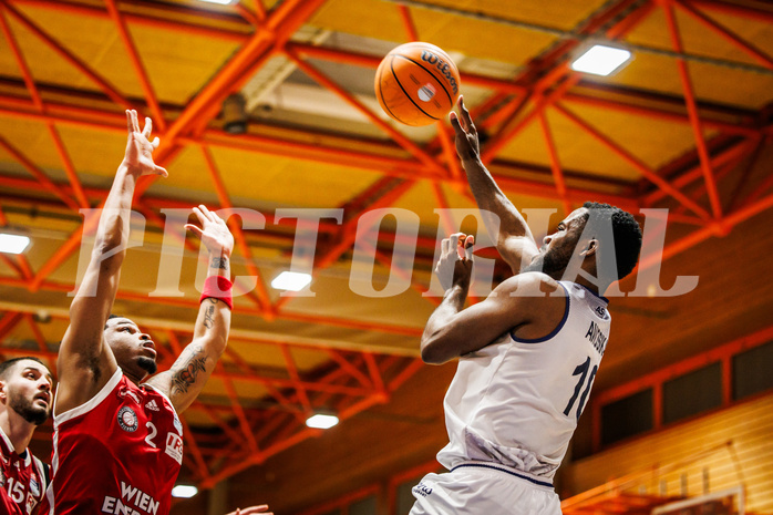 Basketball, win2day Basketball Superliga 2024/25, Grunddurchgang Runde 21, BBC Nord Dragonz, BC Vienna, Austen Awosika (10)