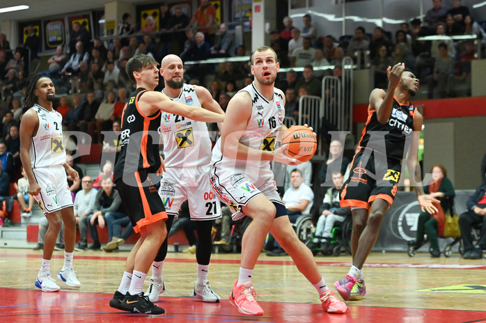 Basketball, Superliga 2023/24, Grunddurchgang 15. Runde, Flyers Wels vs. Fürstenfeld Panthers,
