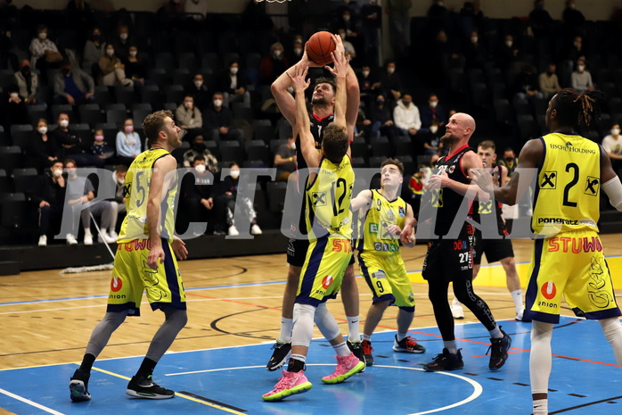 Basketball Superliga 2021/22, Grunddurchgang 13.Runde UBSC Graz vs. Raiffeisen Flyers Wels