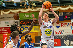 Basketball Superliga 2023/24, Playoff, Viertelfinale Spiel 1 Gmunden Swans vs. Oberwart Gunners