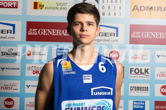 Basketball, ABL 2017/18, Teampictures, Oberwart Gunners, , Christoph Cermak (19)