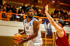 Basketball, win2day Basketball Superliga 2023/224, Grunddurchgang Runde 22, BBC Nord Dragonz, BC Vienna, Austen Awosika (10)