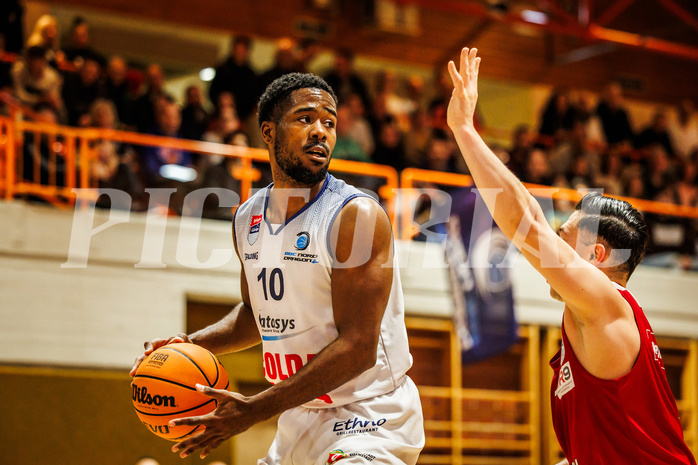Basketball, win2day Basketball Superliga 2023/224, Grunddurchgang Runde 22, BBC Nord Dragonz, BC Vienna, Austen Awosika (10)