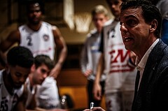 Basketball, 2.Bundesliga, Playoff VF Spiel 2, Mattersburg Rocks, Villach Raiders, Joey Vickery (Headcoach)