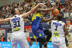 Basketball Superliga 2024/25, Playoffs, Viertelfinale Spiel 1 Gmunden Swans vs. UBSC Graz


