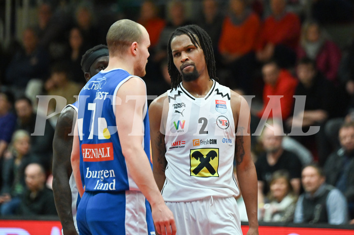 Basketball, Superliga 2023/24, Grunddurchgang 18. Runde, Flyers Wels vs. Oberwart Gunners,
