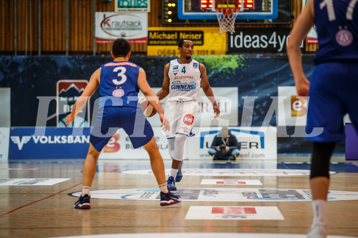 Basketball, bet-at-home Basketball Superliga 2020/21, Grunddurchgang 11. Runde, Oberwart Gunners, Vienna DC Timberwolves, Laurence Alexander (4)