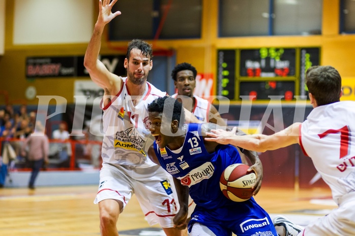 Basketball ABL 2015/16 Grunddurchgang 4.Runde Traiskirchen Lions vs Oberwart Gunners