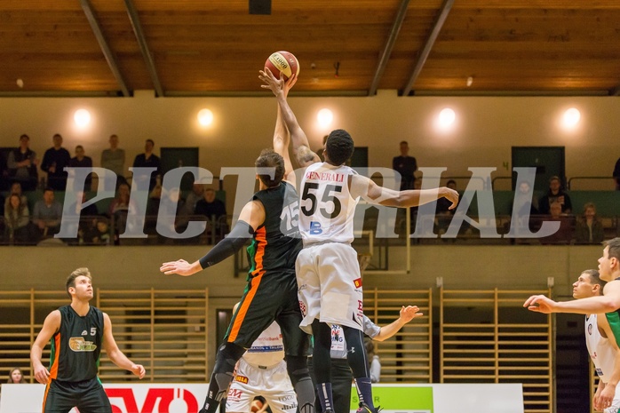 Basketball, 2.Bundesliga, Grunddurchgang 19.Runde, Mattersburg Rocks, Basket Flames, Jumpball