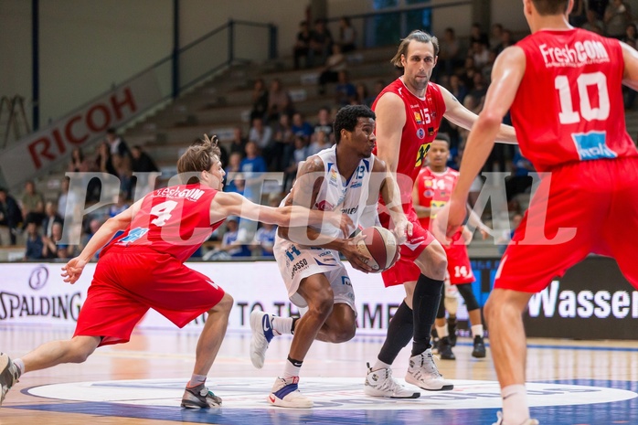 Basketball, ABL 2016/17, Playoff HF Spiel 2, Oberwart Gunners, WBC Wels, Andell Cumberbatch (13)