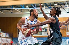Basketball, ABL 2017/18, Grunddurchgang 3.Runde, Oberwart Gunners, Flyers Wels, Louis Debney (5)