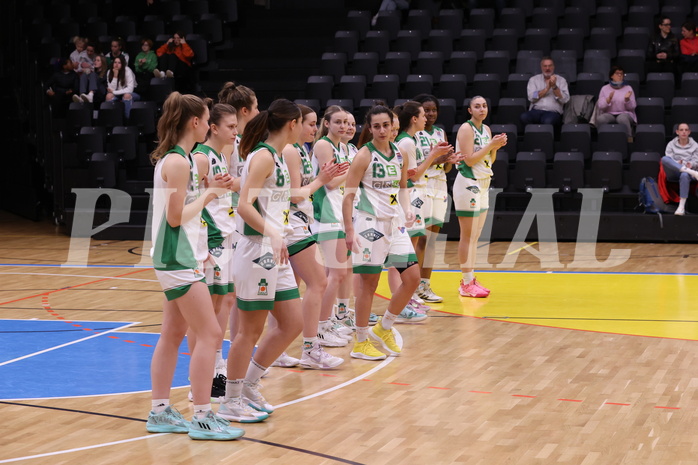 25.02.2023, Graz, Raiffeisen Sportpark, Basketball Damen Superliga 2022/23, Grunddurchgang 14.Runde, UBI Holding Graz - Vienna Timberwolves, 25.02.2023, Graz, Raiffeisen Sportpark, Basketball Damen Superliga 2022/23, Grunddurchgang 14.Runde, UBI Holding Graz - Vienna Timberwolves,