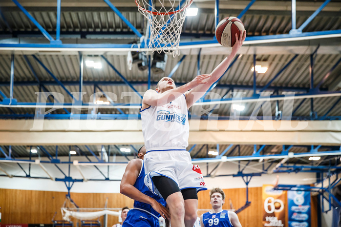 Basketball, Admiral Basketball Superliga 2019/20, Grunddurchgang 13.Runde, Oberwart Gunners, Vienna D.C. Timberwolves, Sebastian Käferle (7)