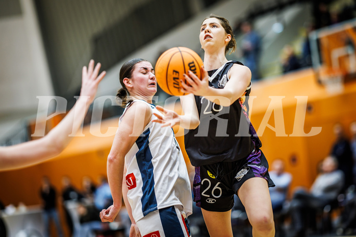 Basketball, Win2Day Basketball Damen Superliga 2023/24, Grunddurchgang 12.Runde, Vienna Timberwolves, Vienna United, Oryna Bolotnikova (26)
