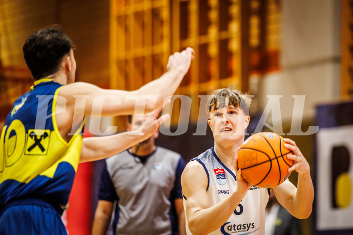 Basketball, win2day Basketball Superliga 2024/25, Grunddurchgang Runde 13, BBC Nord Dragonz, UBSC Graz, Valentin Pasterk (6)