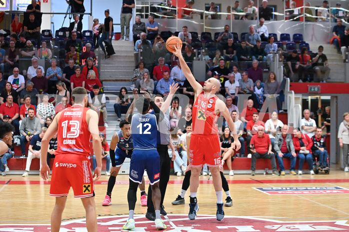 Basketball Superliga 2024/25, Playoff, Viertelfinale Spiel 1, Flyers Wels vs BBC Nord Dragonz,