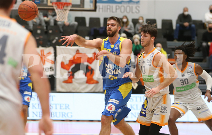 Basketball Superliga 2021/22, Grunddurchgang 14.Runde Klosterneuburg Dukes vs. SKN St. Pölten