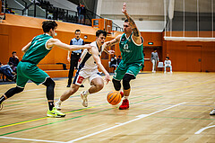 Basketball, Basketball Zweite Liga 2024/25, Grunddurchgang 14.Runde, Vienna Timberwolves, KOS Celovec, Jakob Konzet (5)