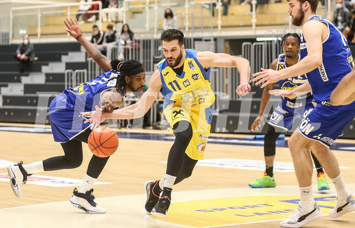 Basketball Superliga 2021/22, 5.Plazierungsrunde SKN St.Pölten vs. Gmunden Swans