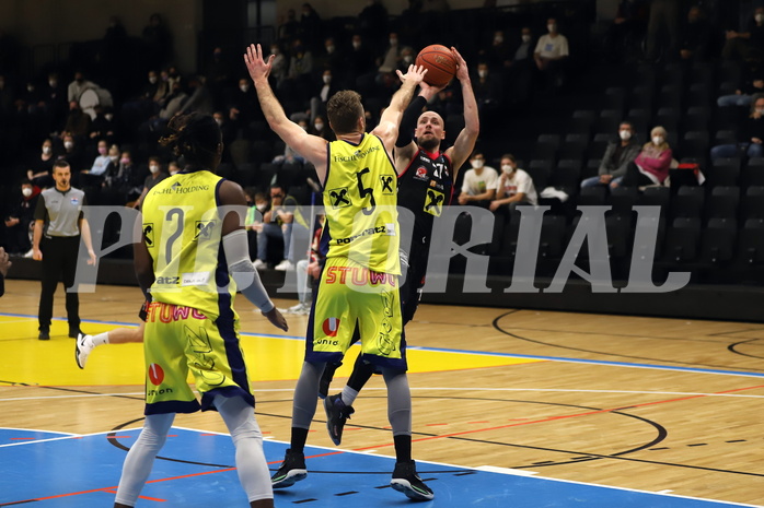 Basketball Superliga 2021/22, Grunddurchgang 13.Runde UBSC Graz vs. Raiffeisen Flyers Wels