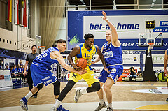 Basketball, bet-at-home Basketball Superliga 2021/22, Grunddurchgang 15.Runde, SKN St. Pölten Basketball, Oberwart Gunners, Kelvin Lewis (1)