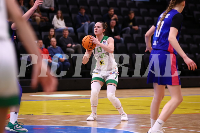 28.01.2024, Graz, Raiffeisen Sportpark, Basketball Damen Superliga 2023/24, Grunddurchgang 10.Runde, UBI Holding Graz - UBSC-DBBC Graz ,  