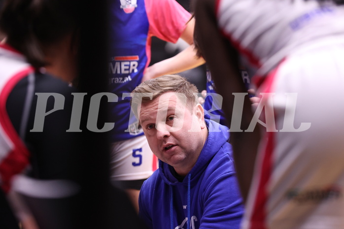 02.03.2025, Graz, Raiffeisen Sportpark, Basketball Damen Superliga 2024/25, Grunddurchgang, 14.Runde, UBSC-DBBC Graz - Vienna United,  