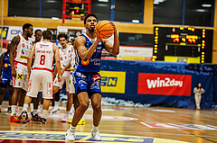 Basketball, win2day Basketball Superliga 2024/25, Grunddurchgang 6.Runde, Traiskirchen Lions, Oberwart Gunners, Kalil Thomas (13)