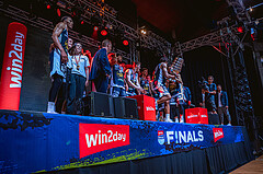 Basketball, Win2Day Superliga 2022/23, Playoff, Finale Spiel 4, BC Vienna, Gmunden Swans, 