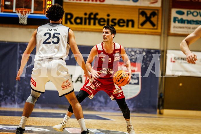 Basketball, win2day Basketball Superliga 2023/224, Grunddurchgang Runde 22, BBC Nord Dragonz, BC Vienna, Bogic Vujosevic (5)