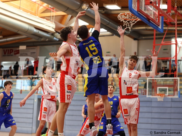Basketball Superliga 2024/25, SLMU16 Traiskirchen Lions Academy  vs. UBSC Graz 


