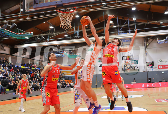 Basketball Superliga 2023/24, Grunddurchgang 22.Runde Klosterneuburg Dukes vs. Traiskirchen Lions


