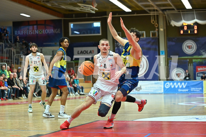Basketball Superliga 2023/24, 4.Plazierungsrunde,Flyers Wels vs. UBSC Graz