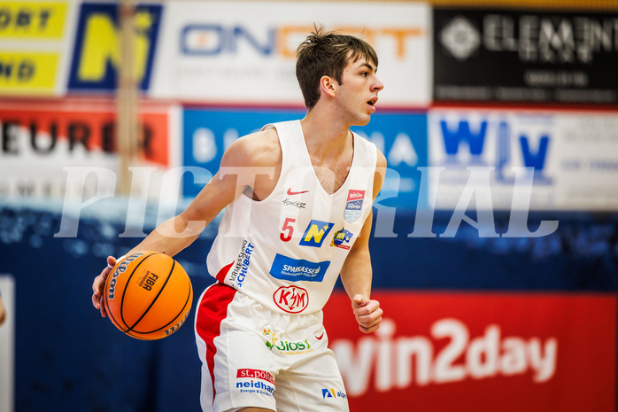 Basketball, win2day Basketball Superliga 2024/25, Grunddurchgang 17.Runde, SKN St. Pölten, Traiskirchen Lions, Nathaniel Kress (5)