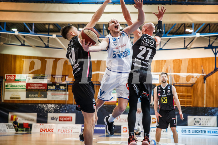 Basketball, bet-at-home Basketball Superliga 2020/21, Platzierungsrunde, 5. Runde, Oberwart Gunners, Flyers Wels, Sebastian Käferle (7)
