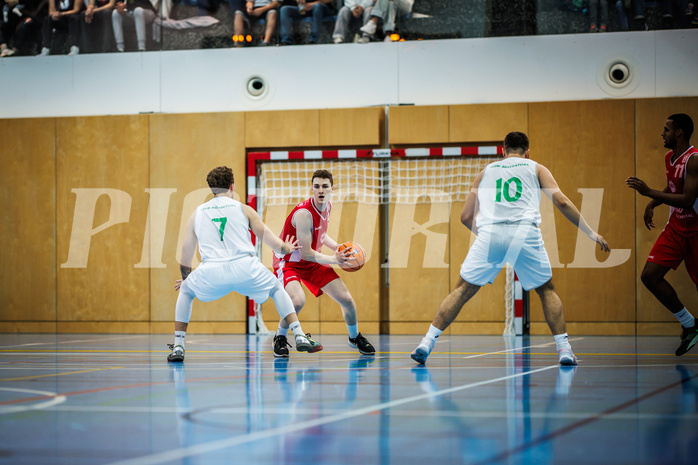 Basketball, Basketball Zweite Liga 2024/25, Grunddurchgang 1.Runde, Deutsch Wagram Alligators, Upper Austrian Ballers, Simon Hintenaus (8)