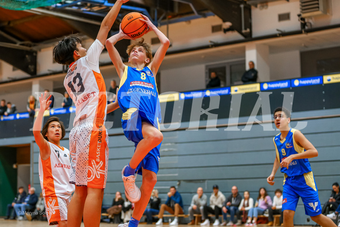 14.12.2024 Österreichischer Basketballverband 2024/25, SLMU14, Basket Dukes vs. SKN St. Pölten
