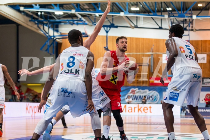 Basketball, ABL 2016/17, Playoff HF Spiel 2, Oberwart Gunners, WBC Wels, Davor Lamesic (7)