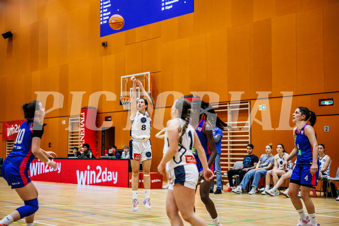 Basketball, Win2Day Basketball Damen Superliga 2024/25, Grunddurchgang 10.Runde, Vienna Timberwolves, UBSC DBBC Graz, Aleksandra Novakovic (8)