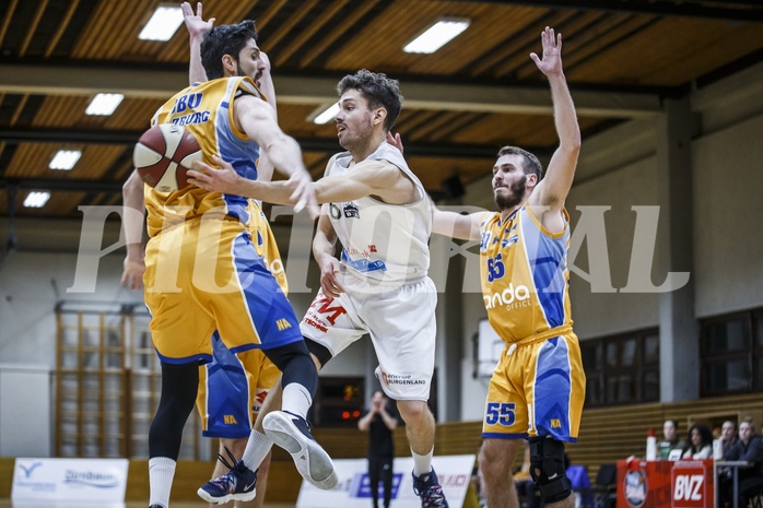 Basketball, Basketball Zweite Liga, Grunddurchgang 20.Runde, Mattersburg Rocks, BBU Salzburg, Jan NICOLI (6)