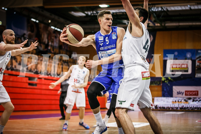 Basketball, bet-at-home Basketball Superliga 2020/21, Platzierungsrunde 9.Runde, Kapfenberg Bulls, Oberwart Gunners, Edi Patekar (9)